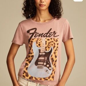 Lucky Brand Fendor Leopard Classic Crew